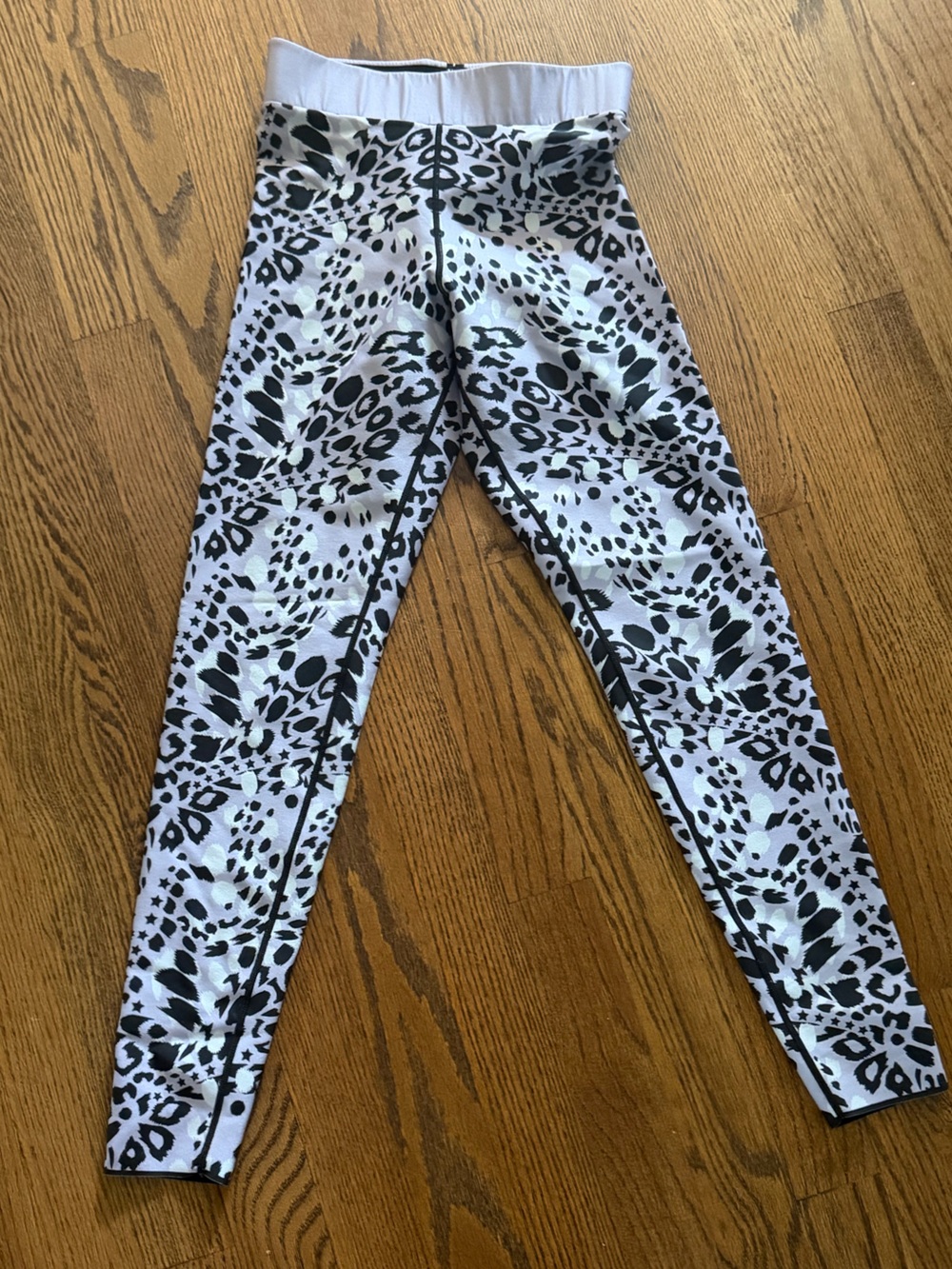 ultracor Black and White Leopard-Print Kids Leggings